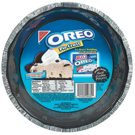 (2 Pack) Oreo Pie Crust, 6 Oz (Best Pre Made Pie Crust Dough)