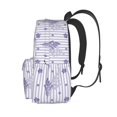thumbnail image 3 of Rateoe Bouquet and Lavender Flowers Pattern Student Backpack,Backpack for School,Lightweight Bag,Travel Backpack,Outdoor Backpack,Large Capacity Backpack, 3 of 8