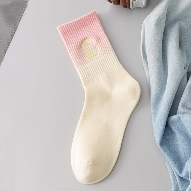 Calcetines de mujer hasta media pantorrilla, transpirables, cómodos y cálidos, de algodón, unisex.