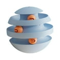 thumbnail image 2 of lionlar Cat Roller Toy Circular Track for Kitten Cat Track Ball Turntable Track Ball Light blue, 2 of 9