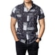 thumbnail image 5 of Camisa Hombre Casual Manga Corta Negra Cuadros Blancos Zanko, 5 of 7