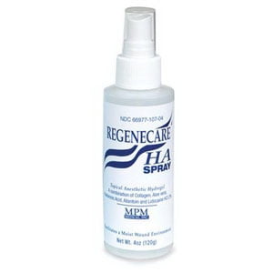 Topical Anesthetic - Regenecare ha topical anesthetic hydrogel spray 4 oz. bottle part no. mp00117 (1/ea)