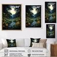 thumbnail image 4 of Designart "Ferns Plant Calm Oasis II" Floral Floater Framed Wall Decor, 4 of 7