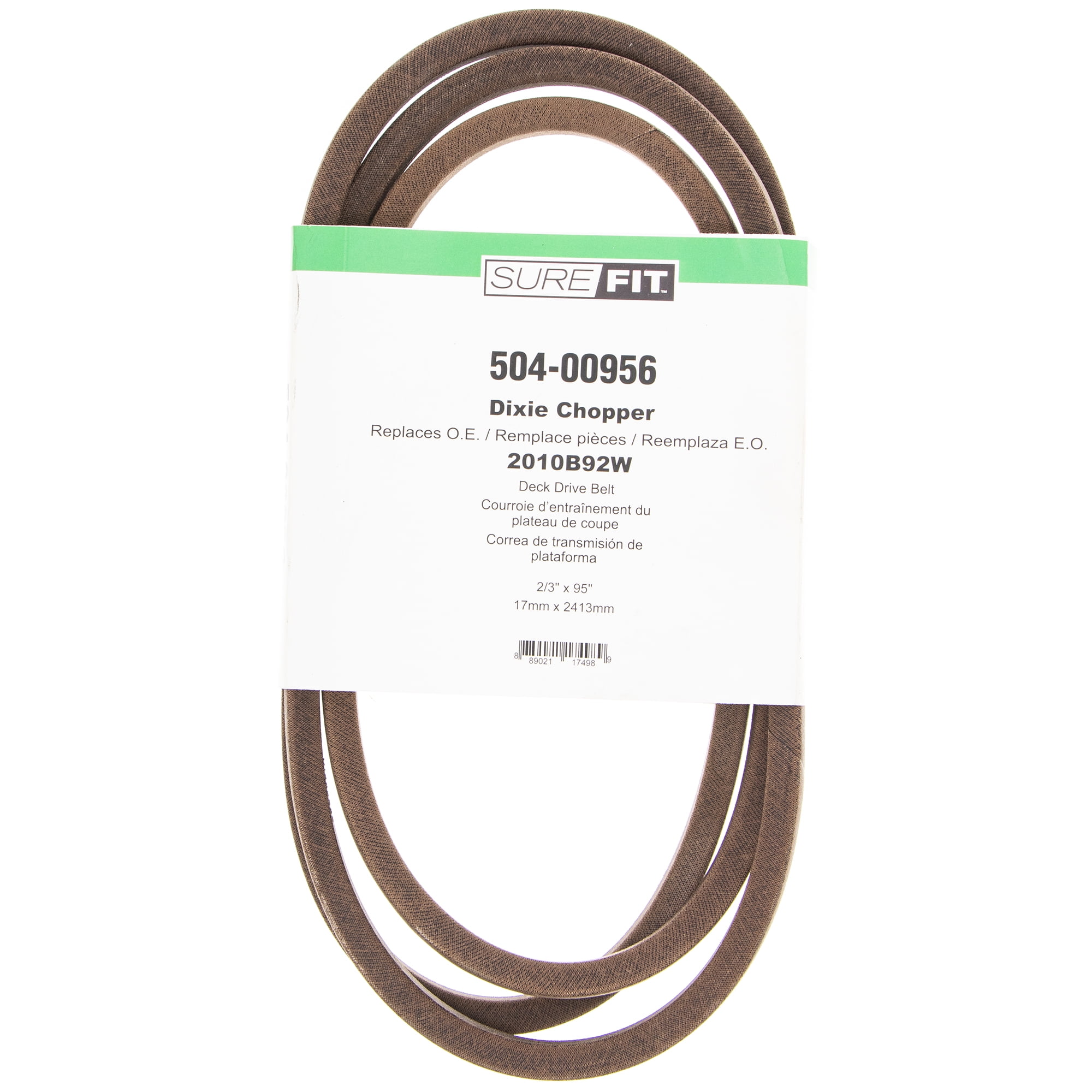 SureFit Deck Drive Belt Replacement for Dixie Chopper 2010B92W 2006B92W
