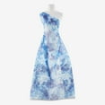thumbnail image 2 of Zelouf Full Bloom Floral Print Mesh  , Sewing, DIY, Crafts Fabric by the Yard, Navy Bliss, 1 Yard, 2 of 2