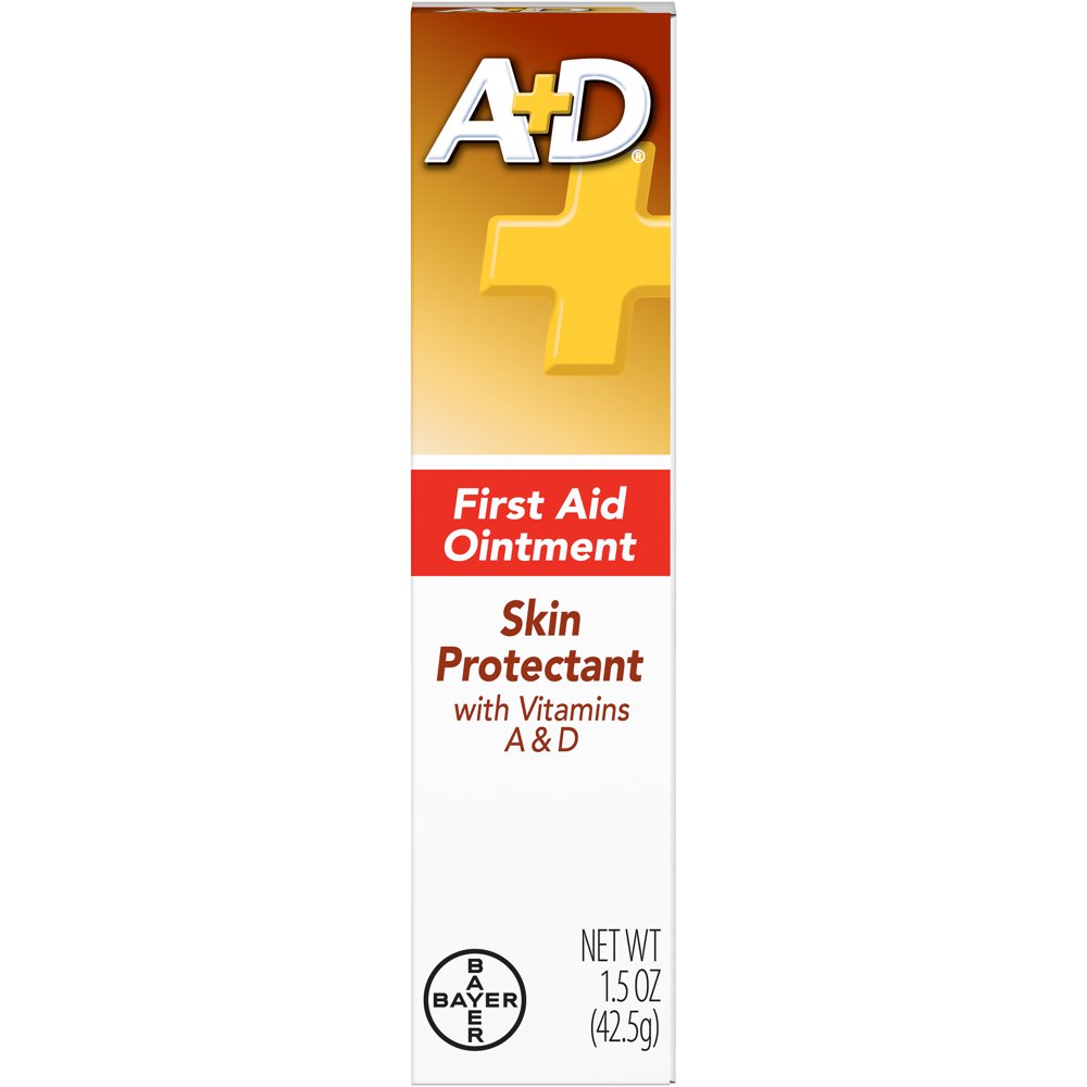 A+D First Aid Ointment, Dry Skin Moisturizer + Skin Protectant, 1.5 Oz
