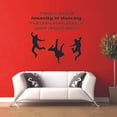 thumbnail image 3 of Insanity in Dancing Ballet Ballerina Motivation Quote Wall Sticker Art Decal for Girls Boys Room Bedroom Outdoor Sports Garage House Fun Home Decor Stickers Wall Art Vinyl Decoration Size (40x40 inch), 3 of 3