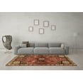 thumbnail image 3 of Ahgly Company Indoor Square Persian Brown Traditional Area Rugs, 5' Square, 3 of 4