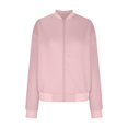 thumbnail image 5 of Breezora Women's Lightweight Casual Jacket Solid Zip Up Baseball Collar Summer Spring Outerwear, 5 of 5