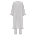 thumbnail image 6 of Ashirexll Two Piece Sets for Women, Outfits for Women, Spring Fall Round Neck Casual Solid Color Linen Long Sleeve Pants Suit Set, 6 of 7