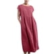 thumbnail image 1 of TopLLC Vestidos de verano para mujer,Vestido largo para mujer,Vestido largo de algodón con cuello redondo, sin mangas, cuello redondo, estilo retro, talla grande,Vestidos de verano para mujer,Wine, 1 of 6