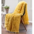 thumbnail image 3 of Chanasya Shaggy Longfur Faux Fur Throw Blanket - Snuggly Fuzzy Lightweight Plush Sherpa Fleece Microfiber Blanket - For Couch Bed Chair Photo Props (60x70 Inches) Yellow, 3 of 5