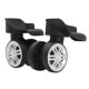 thumbnail image 1 of Ruedas de Maleta, Material de ABS 1 Par de Pezas de Repuesto de Bajo Ruido de la Caja de Equipaje Con Tornillos para Cajas de Vije de Tranvía, 1 of 7