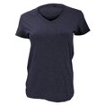 thumbnail image 1 of Anvil- Camiseta básica lisa con cuello en forma de V para chica/mujer (Azul marino), 1 of 1