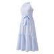 thumbnail image 5 of SAYOO Vestido de mujer, patrón de rayas, cuello halter, sin mangas, con lazo en la cintura, falda de una pieza para mujer SAYOO Casual, 5 of 7