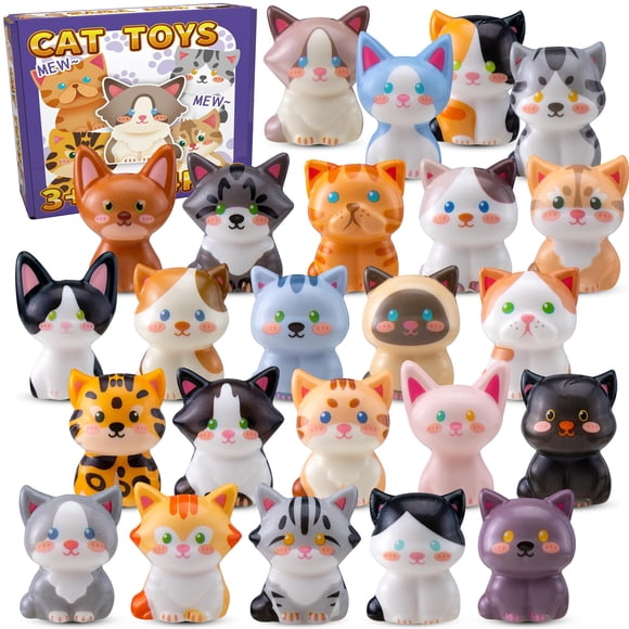Juguetes squishy de gato 24 piezas DMIGHT para fiestas infantiles