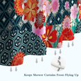 thumbnail image 6 of Pioneer Flower Floral Print Pattern Shower Curtain 72"x84" ,Bathroom Decorative Shower Curtains Set with 12 Hooks,Modern Waterproof Washable Shower Curtain, 6 of 6