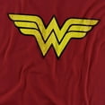 thumbnail image 2 of DC Wonder Woman Logo Dist Women's T Shirt, Cardinal, Medium, 2 of 6