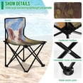thumbnail image 4 of 600D Oxford Camping Chair Portable Foldable Chair Supports 220 lbs for Picnic, Fishing, Backpacking Cute Pig with Sunflower Field, 4 of 8