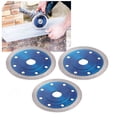 thumbnail image 4 of Disco 3pcs Diamantes Sierra Cuchillas AzuleJos de Cerámica de porcelana de porcelana Herramiente de Disco de Corte de Mármol 105x10x20 mm, 4 of 7