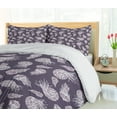 thumbnail image 5 of Ambesonne Jellyfish Duvet Cover Sets, Ammonites Jelly Fishes, 2-Queen, Eggplant and Grey Pink, 5 of 7