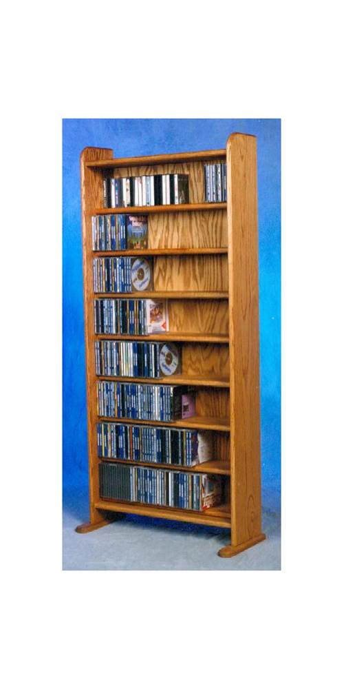 8 Shelf CD Storage (Honey Oak)