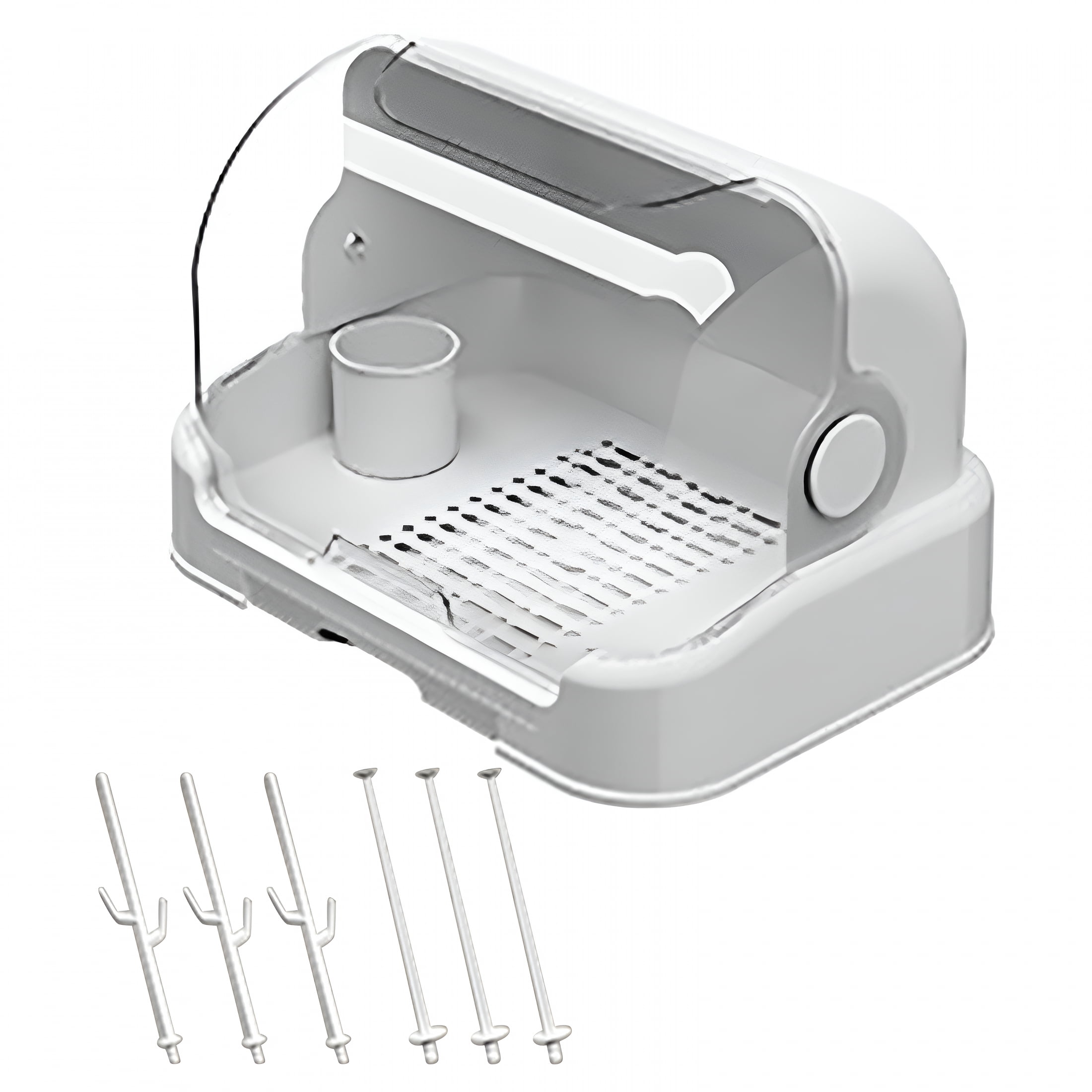 ACDANC 2026 New Baby Bottle Drying Rack Storage with Removable Tray Bpa Free Plastic Organizer for Nursery Countertop Baby Bottle Organizer for Countertop