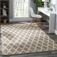 thumbnail image 2 of Textured Diamond Blue/Ivory Handwoven Cotton Rug, 5' x 8', 2 of 6