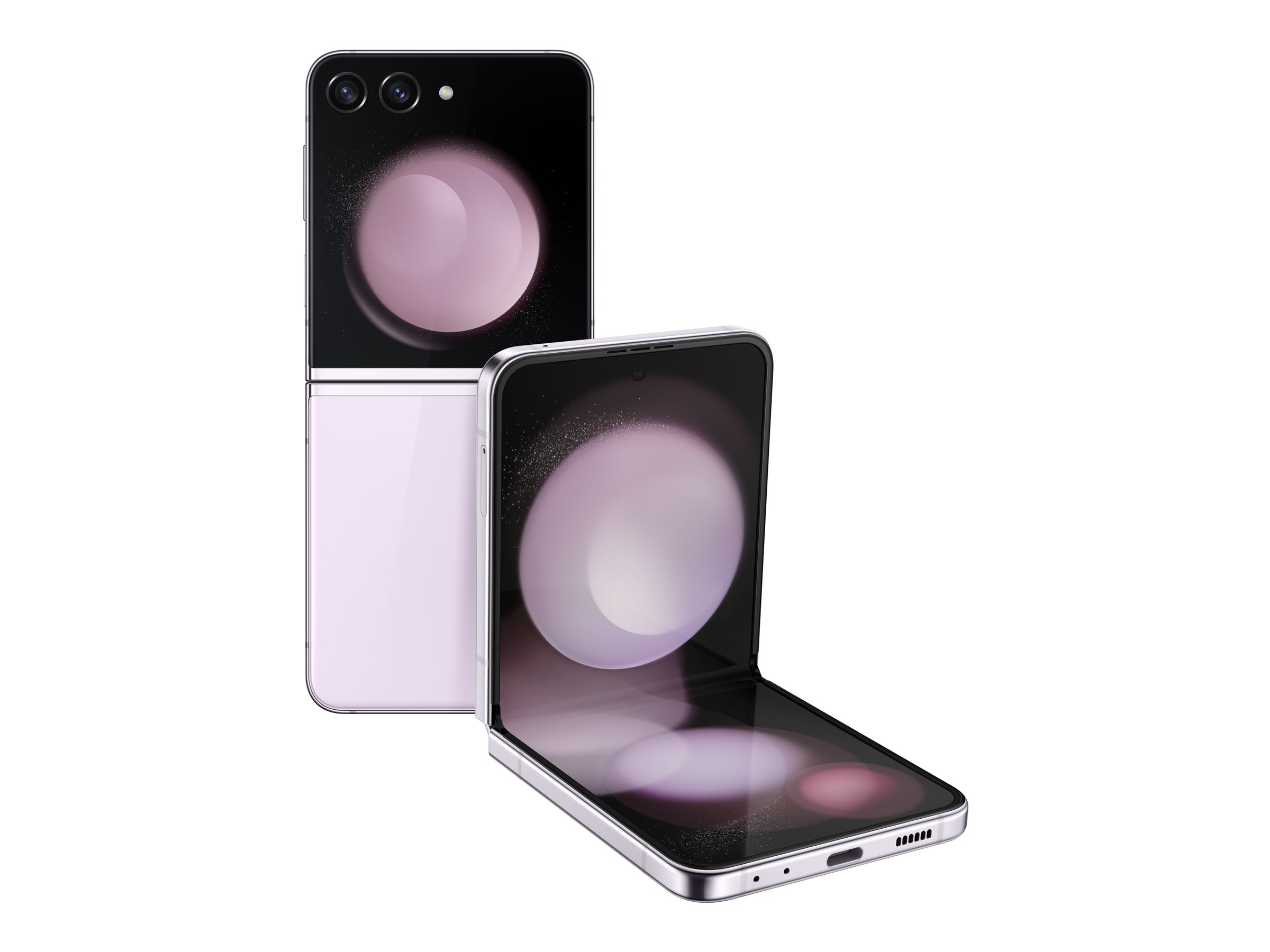 Samsung Galaxy Z Flip5 - 5G smartphone - dual-SIM - RAM 8 GB / Internal Memory 256 GB - OLED display - 6.7" - 2640 x 1080 pixels (120 Hz) - 2x rear cameras 12 MP, 12 MP - front camera 10 MP - lavender - image 4 of 9
