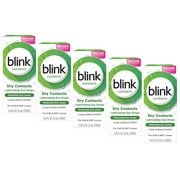 5 Pack - Blink Contacts Lubricating Eye Drops 10 mL Each