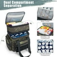 thumbnail image 6 of Holuxer Insulated Lunch Bag for Men/Adults, Double Deck Expandable Camping Lunch Box for Work Travel Daytrip Picnic Outdoor, Large Leakproof Cooler Bags with Adjustable Shoulder Strap Organizer Camo, 6 of 9