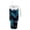 Butterfly and the Moon, variant on 40 oz Insulated Stainless Steel Tumbler Double Wall Stainless Steel Tumbler with 2-Way Drinking Brown-blue Butterfly Pattern