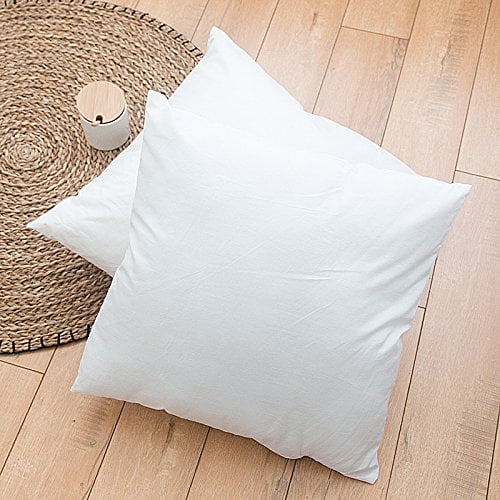 Standard//White IZO Home Goods Premium Outdoor Anti-Mold Water Resistant Neckroll Pillow Insert Sham Round Bolster Pillow Form Polyester 16 L X 6 W