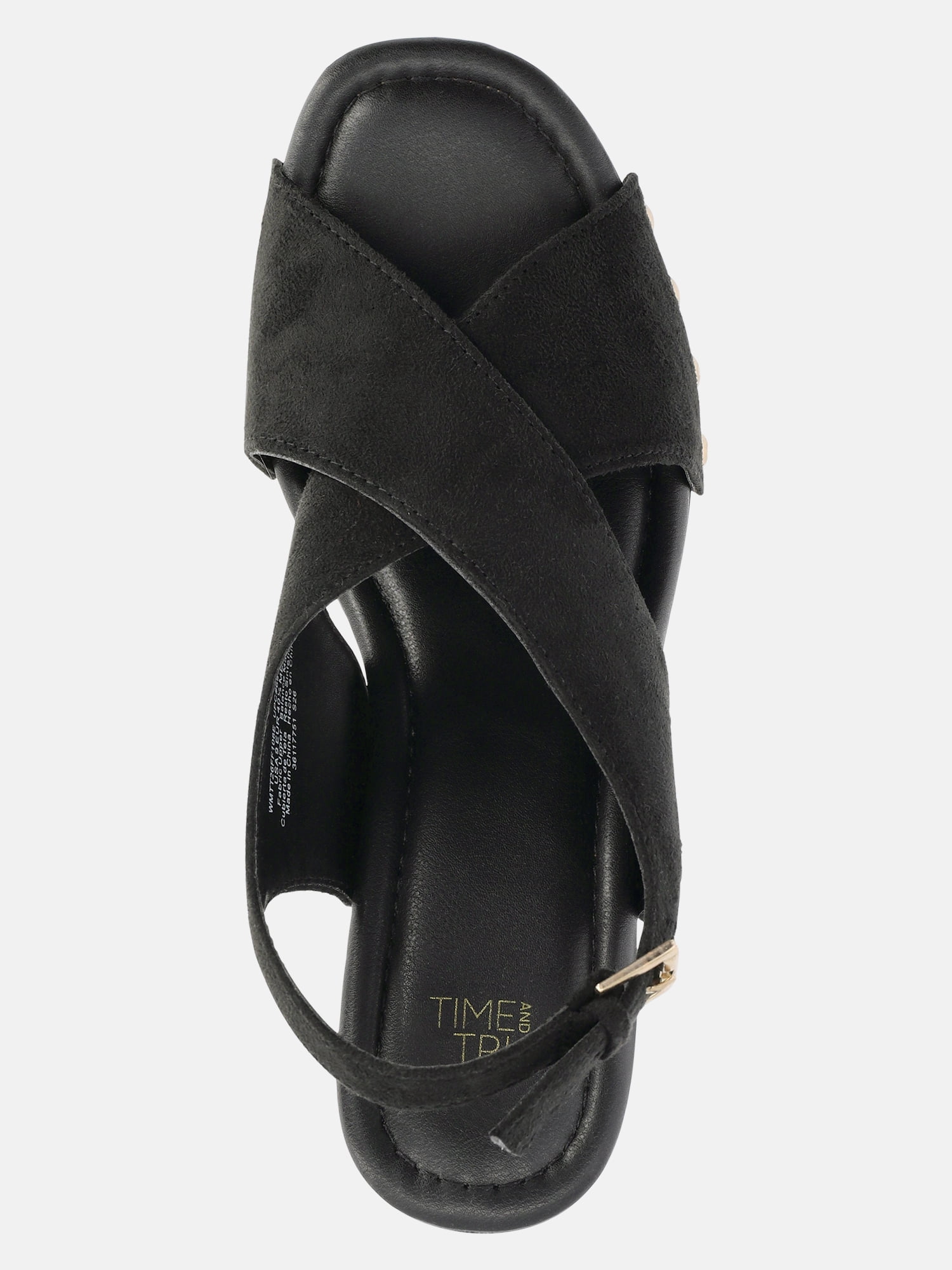 Time and Tru Women's X-Band Heeled Sandals