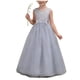 thumbnail image 1 of Vestido de Encaje Blanco de Manga Larga Cuadrado Cuello Girado Abajo Arco Falso Dos Piezas Vestido de Baile de Estudiantes Británicos para Niños Grandes 5-16 Años de Edad, 1 of 7