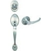 Hardware House Jemison Entry Set with Interior Lever and Deadbolt, Satin Nickel