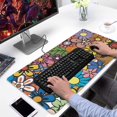 thumbnail image 2 of Long Mouse Pads for Desk,Pioneer Flower Floral Print Pattern Desk Mats on Top Of Desks, Desk Mouse Pad Extra Large with 3mm Non-Slip Base and Stitched Edge for Gaming,Office,Work,Home 31.5"x15.7", 2 of 6