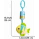 thumbnail image 2 of Baby Rattle Plush Toy, Soft Animal Stuffed Hanging Rattle Toys, Newborn Car Seat Stroller Crib Toys with Sound and Wind Bell for 0-1 Year Old (Fish), 2 of 4