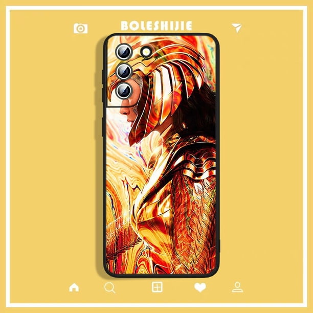 Funda de teléfono Wonder Woman para Samsung Galaxy, carcasa negra para Samsung Galaxy S23, S22, S21, S20 FE Ultra, S10e, S10, S9, S8 Plus Lite qiuyongming unisex