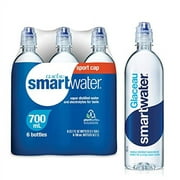 smartwater vapor distilled premium water bottles, 23.7 fl oz, 6 Pack