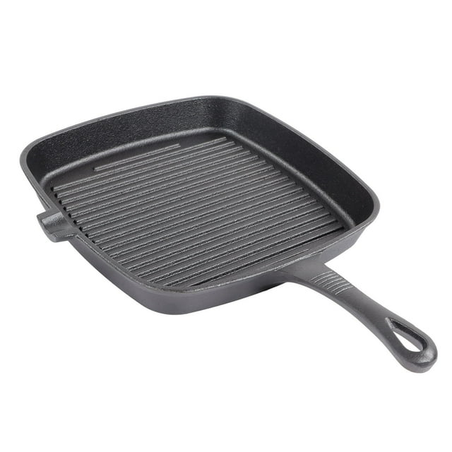 Quadrate Grill Pan, Ergonomic Long Handle Quadrate Cast Iron Grill Pan For Home