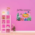 thumbnail image 3 of Children Just Swimming Cute Sports Wall Decal Decoration Underwater creatures with Submarine Cartoon Decal Lasts Years and Easily Removable - Size: 10 In(W) x 8 In(H), 3 of 5