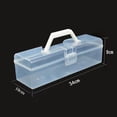 thumbnail image 5 of DOMELAY Roll Cake Box Cake Carrier Clear Rectangle Bread Box Cake Container Cake 34cmx10cmx9cm, 5 of 7