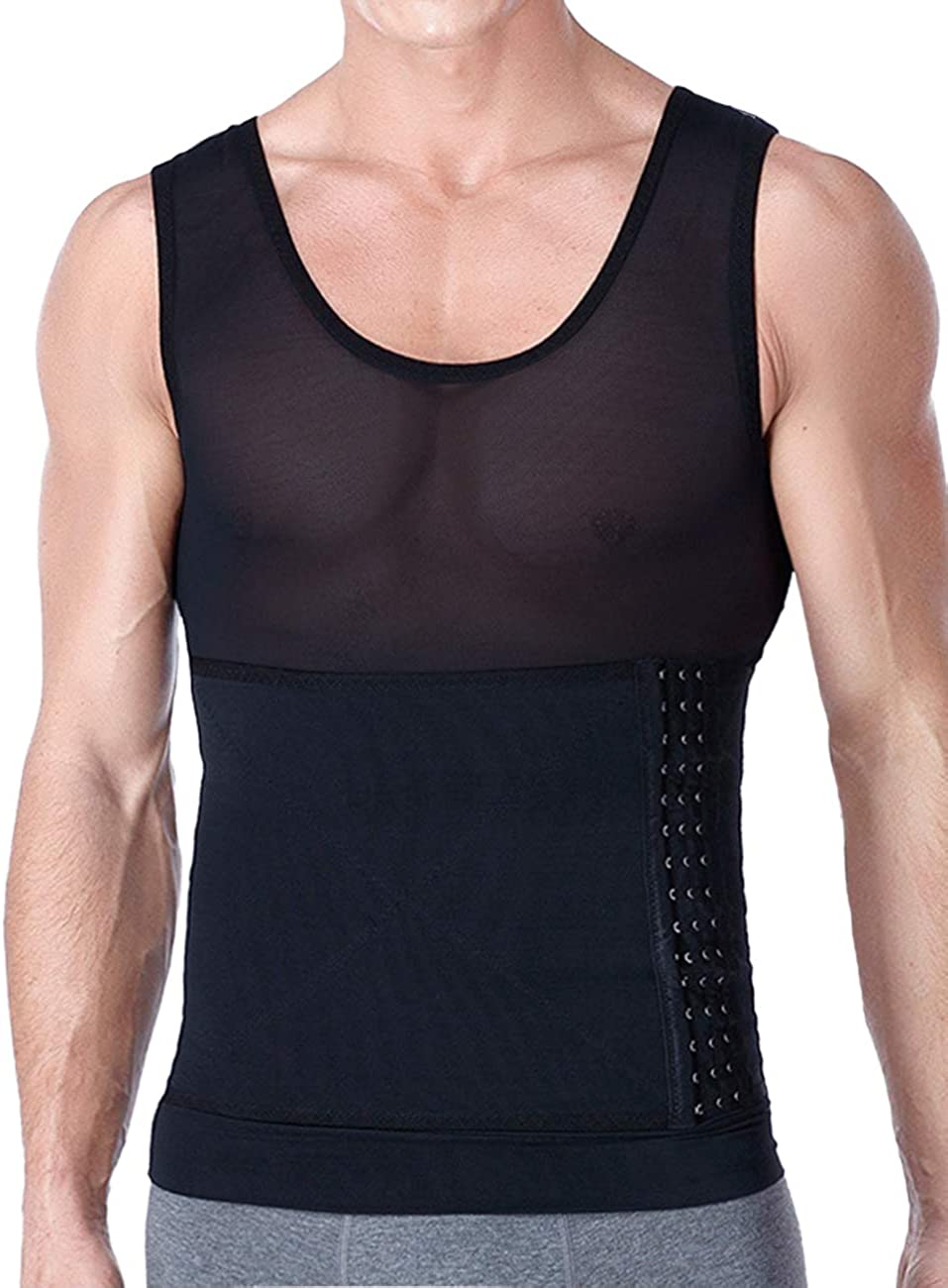 Men's Chest Compression Shirt Slimming 
