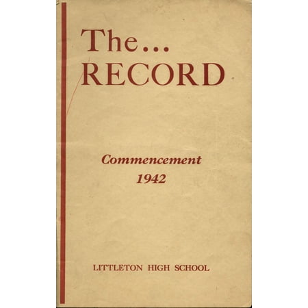 (Custom Reprint) Yearbook: 1942 Littleton High School - Record Yearbook (Littleton, NH)