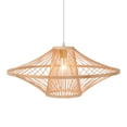 thumbnail image 6 of Arturesthome Bamboo Pendant Light Boho Light Fixtures for Living Room Natural Finish 23.62" x 11.81", 6 of 8