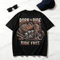 thumbnail image 3 of Men's 100% Cotton Short Sleeve Crewneck Graphic T-Shirt, Soft Breathable Moisture Wicking Casual Basic S-3XL, 3 of 7
