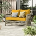 thumbnail image 6 of Kimunuk Outdoor Loveseat Cushion Set, 46" x 26" x 5" Waterproof Patio Furniture Cushions for Couch Bench Swing, Yellow, 6 of 6