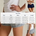 thumbnail image 4 of QATAINLAV Womens Y2k Vintage Ripped Denim Mini Shorts Low Rise Distressed Jean Shorts Summer Hot Jorts with Multi Pockets Dark Blue XL, 4 of 8