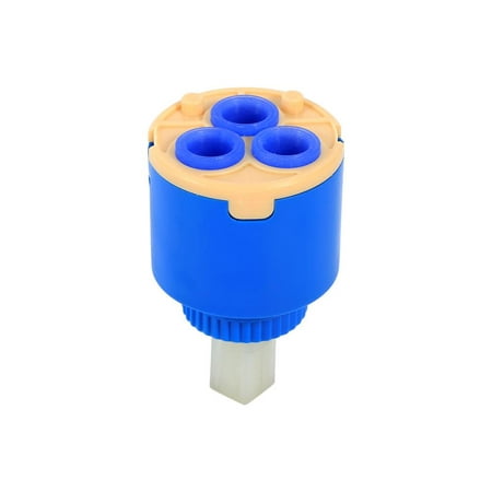 HERCHR Water Mixer Tap, Practical Ceramic Cartridge Disc Valve Faucet Valve Hot and Cold Filter Water Mixer Tap Inner Controller,